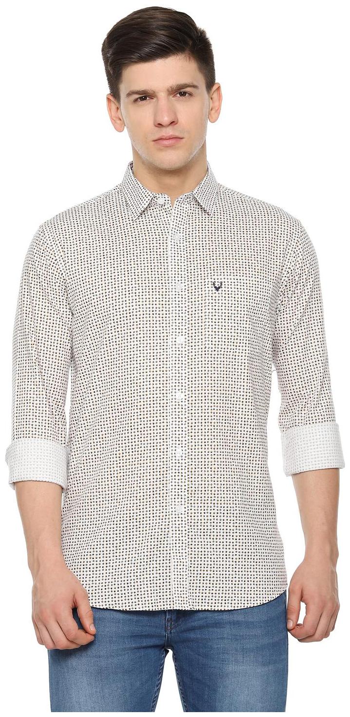 

Allen Solly Men White Printed Slim Fit Casual Shirt