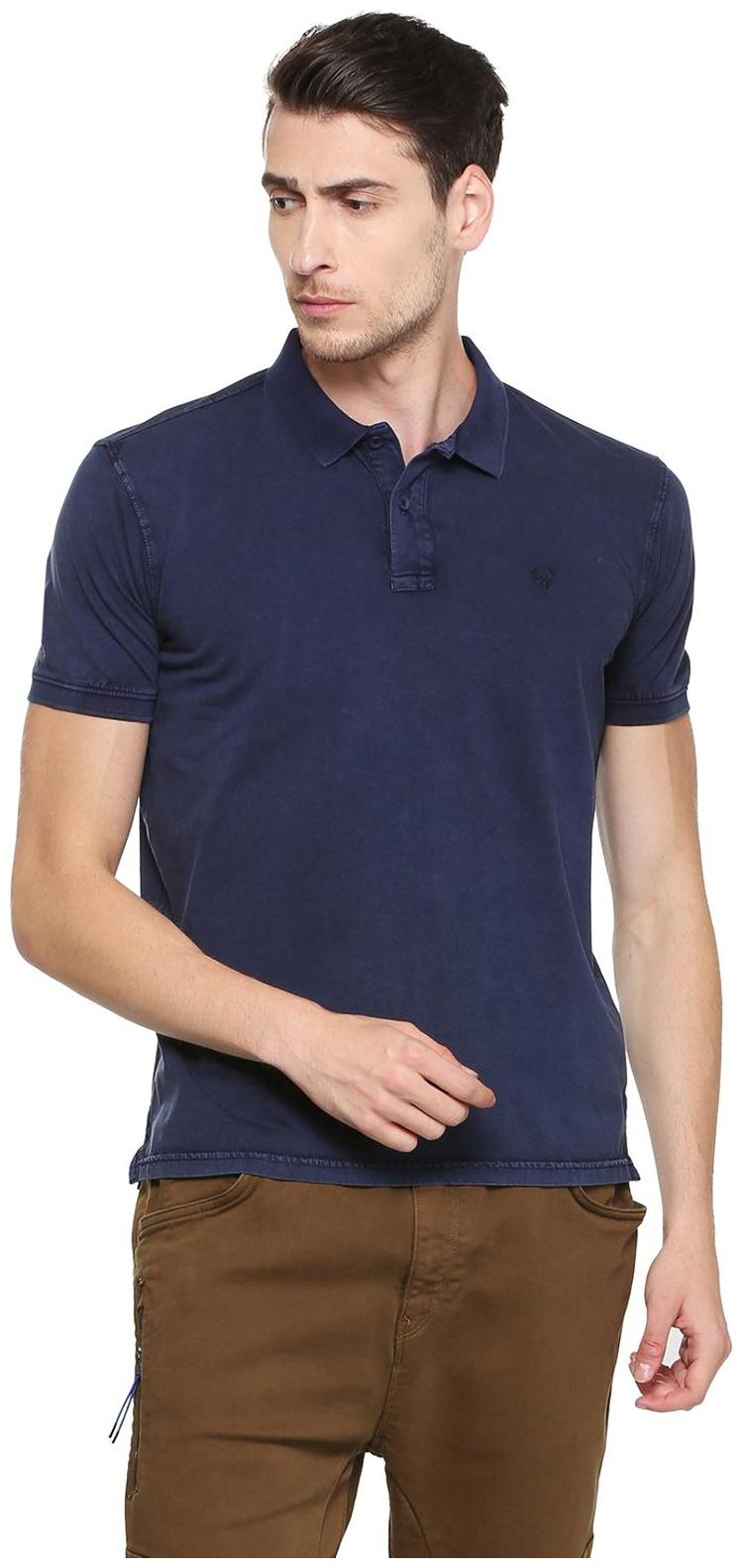 

Allen Solly Men Purple Regular fit Cotton Blend Polo collar T-Shirt - Pack Of 1