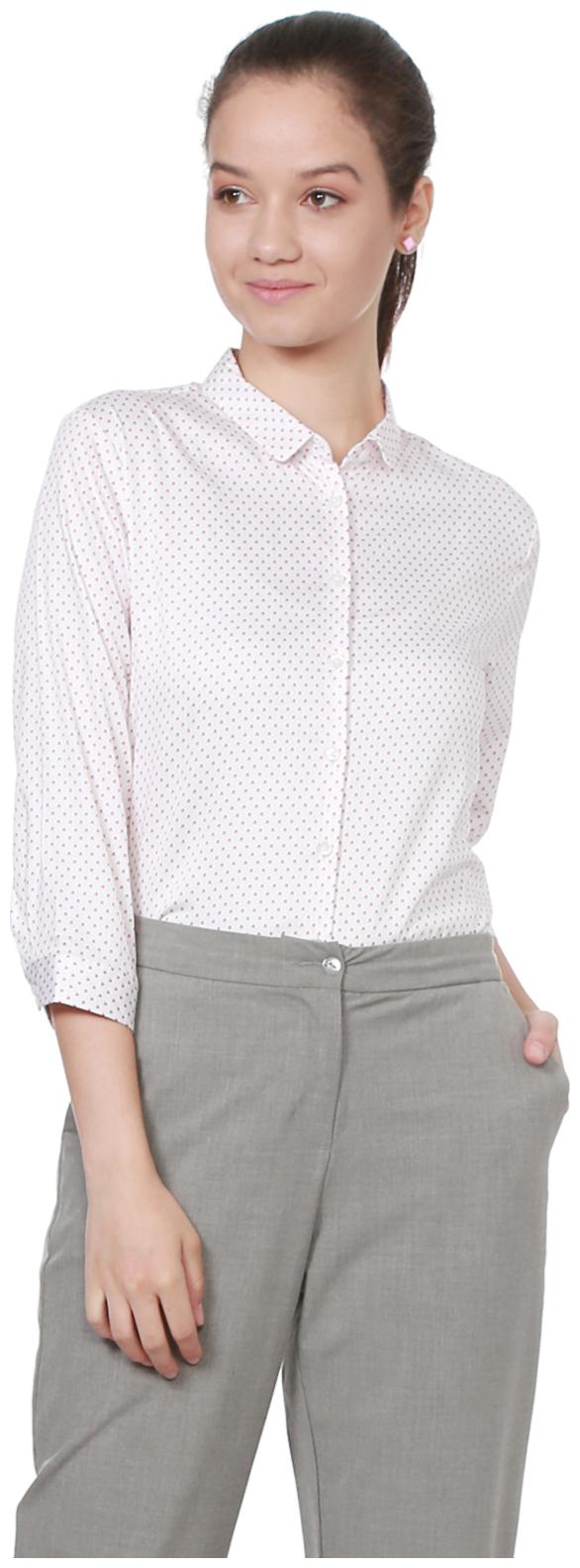 

Allen Solly Women White Printed Regular Fit Shirt