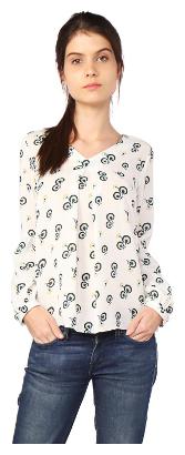 

Allen Solly Women Printed A-line top - White