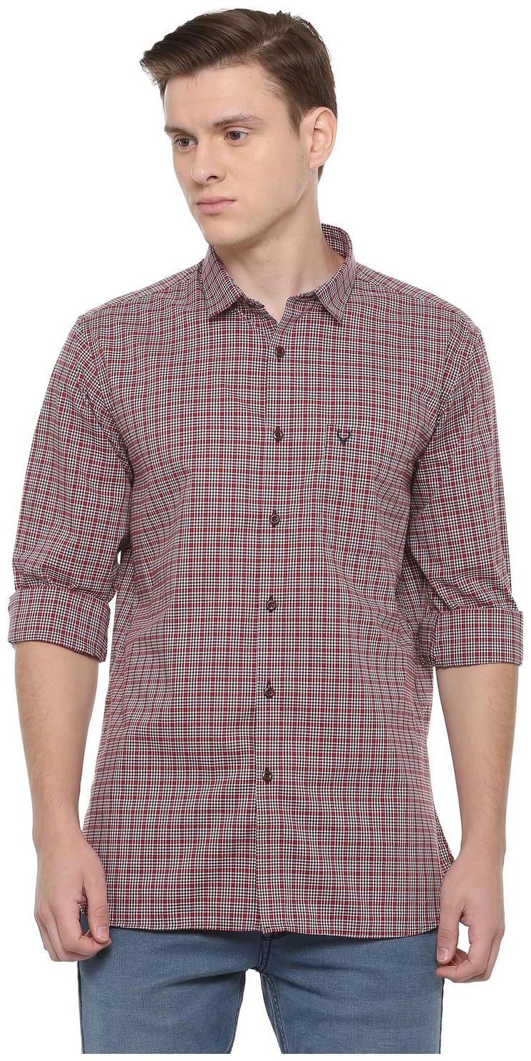 

Allen Solly Men Multi Checked Slim Fit Casual Shirt