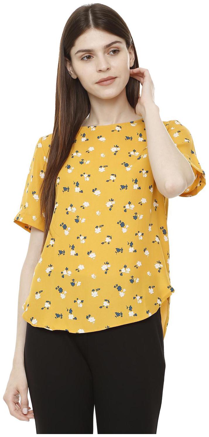 

Allen Solly Women Floral Regular top - Yellow