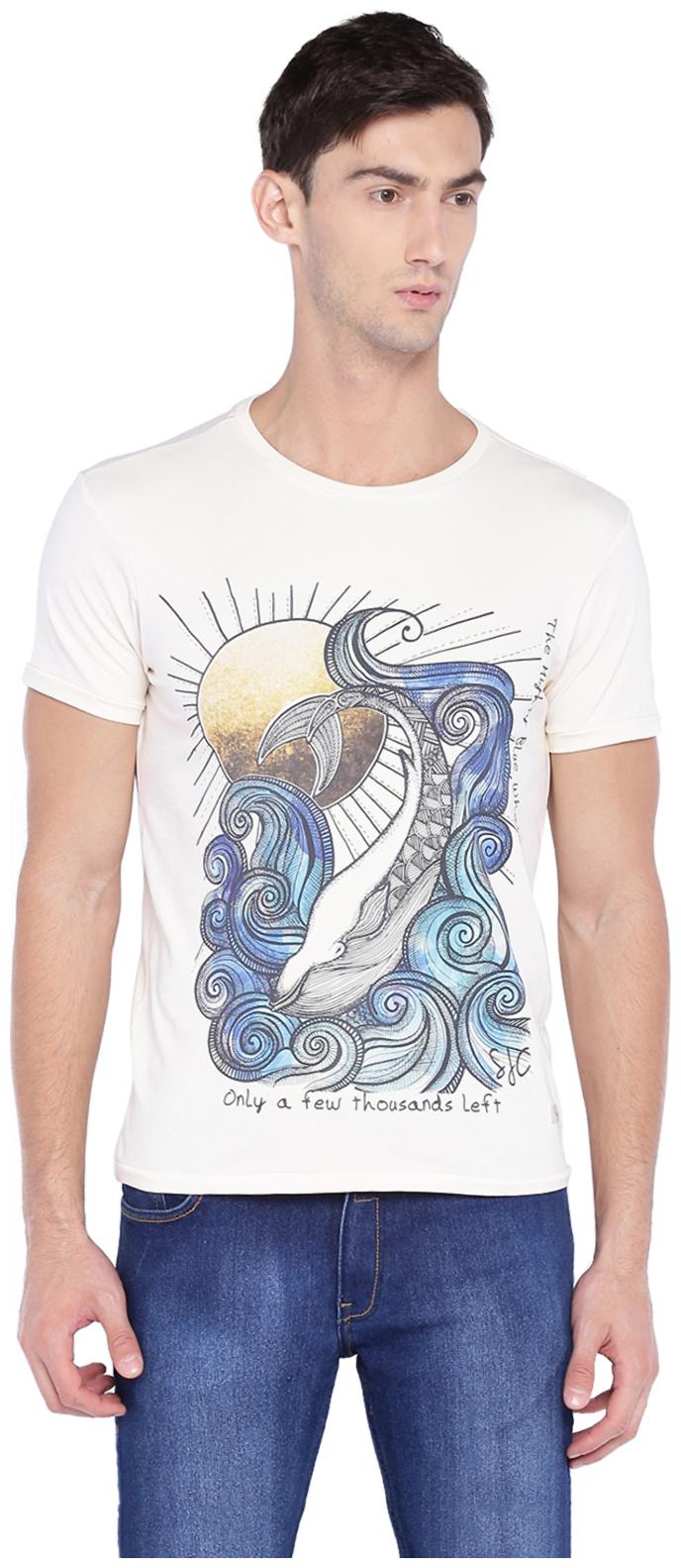 

Allen Solly Men White Slim fit Cotton Round neck T-Shirt - Pack Of 1