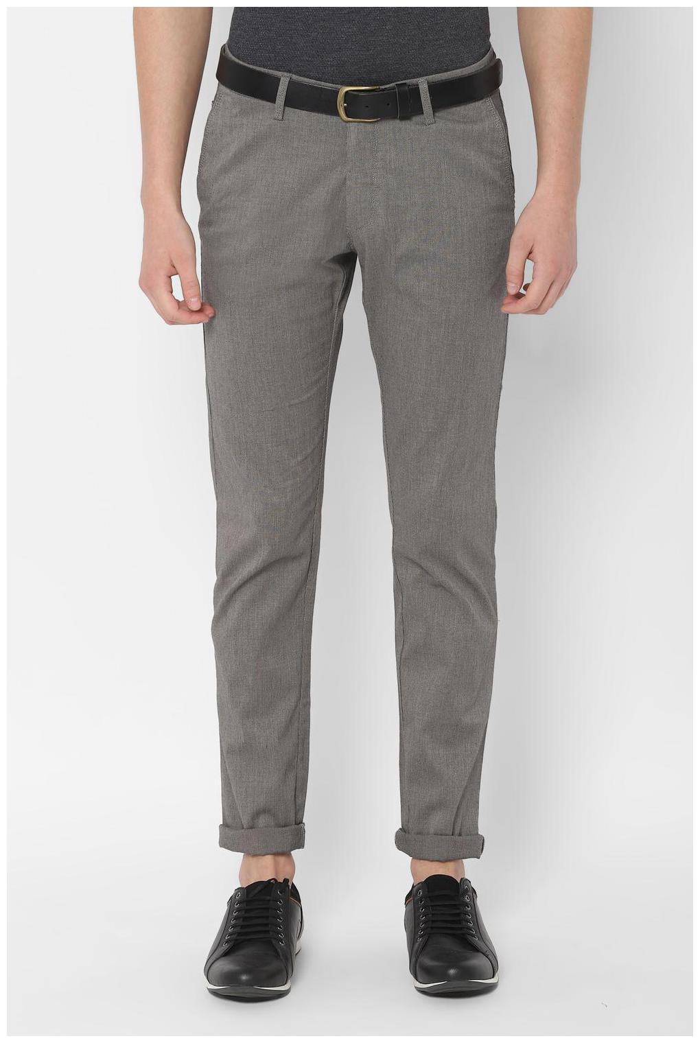 

Allen Solly Grey Casual Trouser