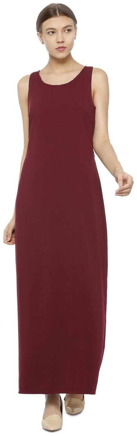 

Allen Solly Maroon Solid A-line dress