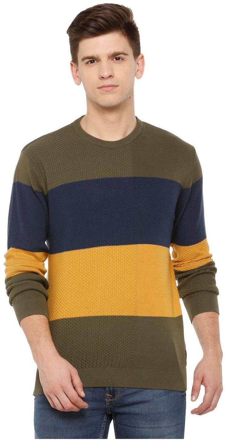 

Allen Solly Men Green Round neck Pullover