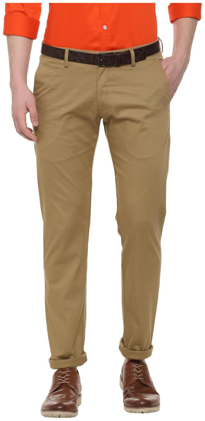 

Allen Solly Men Brown Solid Slim fit Regular trousers