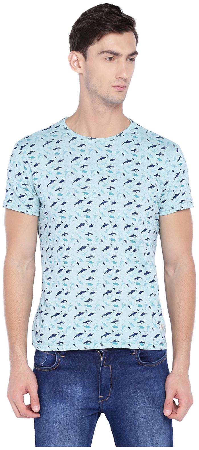 

Allen Solly Men Blue Slim fit Cotton Round neck T-Shirt - Pack Of 1