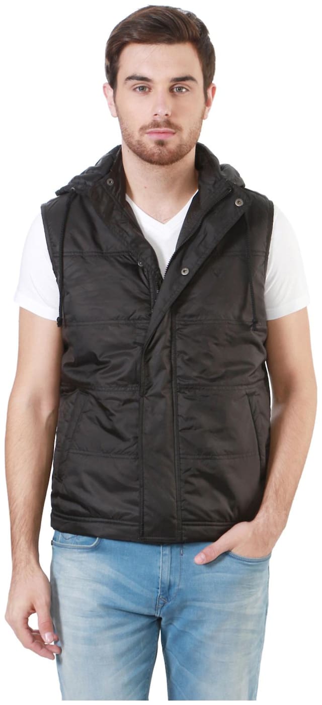 Allen Solly Polyester Regular Black Winter & Seasonal Jackets