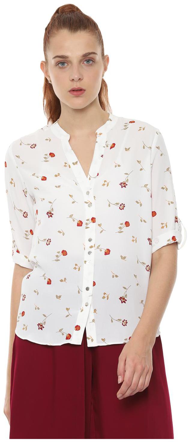 

Allen Solly Women White Printed Regular Fit Shirt