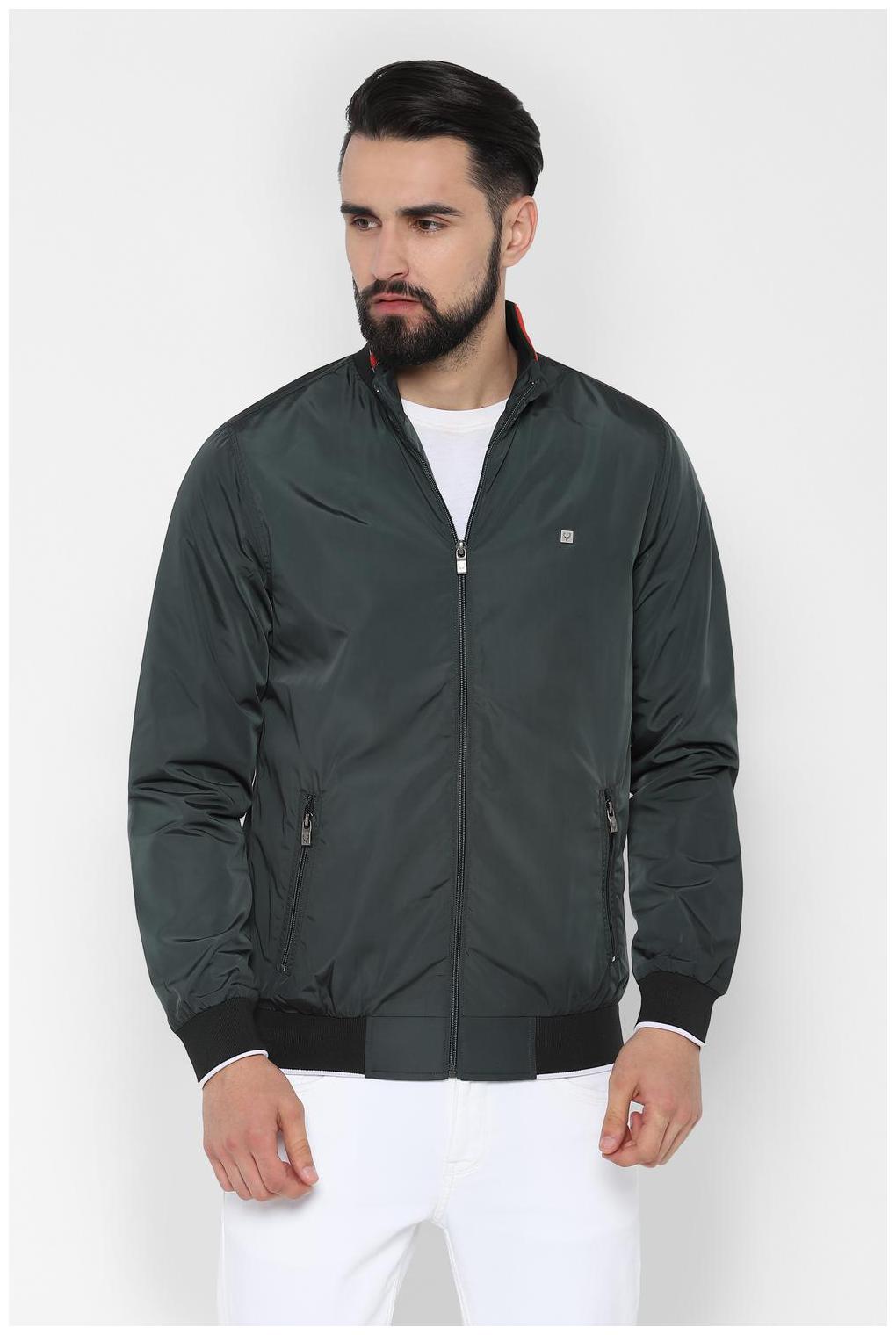 

Allen Solly Men Polyester Leather Jacket Green