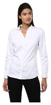 

Allen Solly Women White Floral Regular Fit Shirt