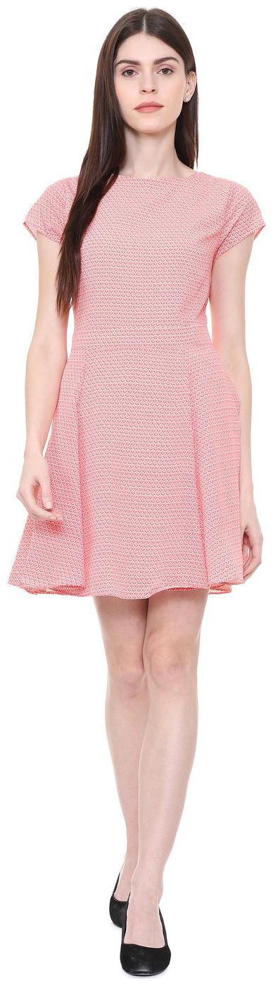 

Allen Solly Pink Printed A-line dress