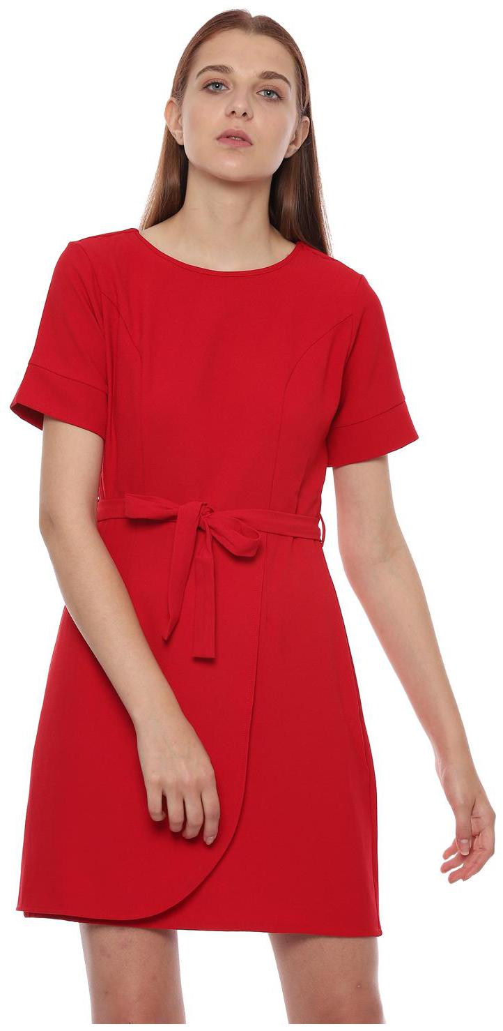 

Allen Solly Red Solid A-line dress