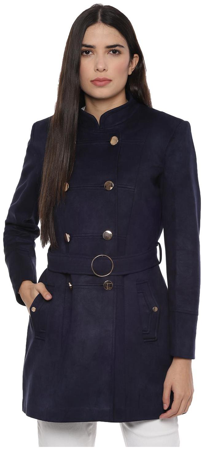 

Allen Solly Women Solid Regular Jacket - Navy