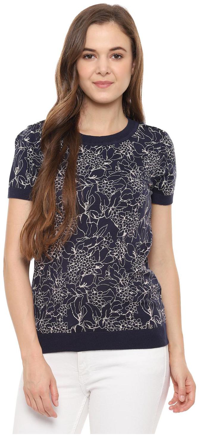 

Allen Solly Women Printed Regular top - Blue