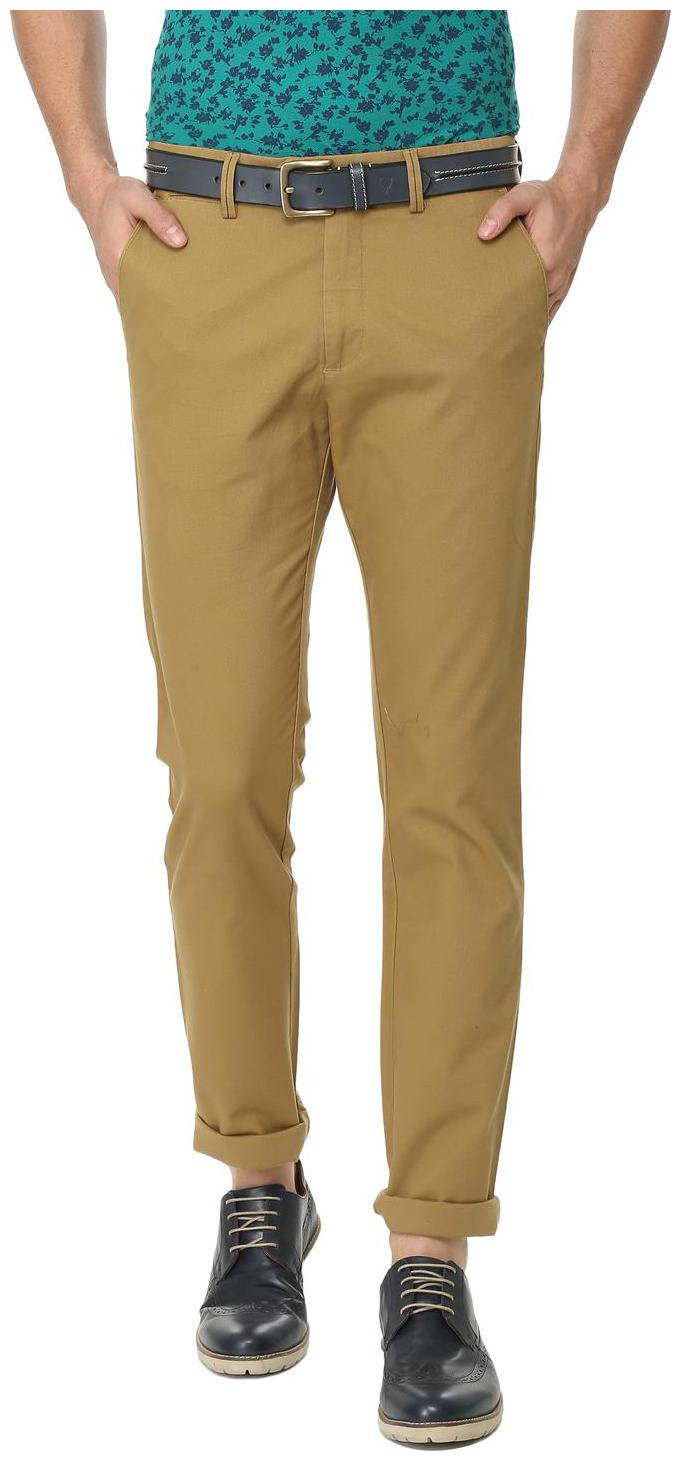 

Allen Solly Men Brown Solid Regular fit Regular trousers