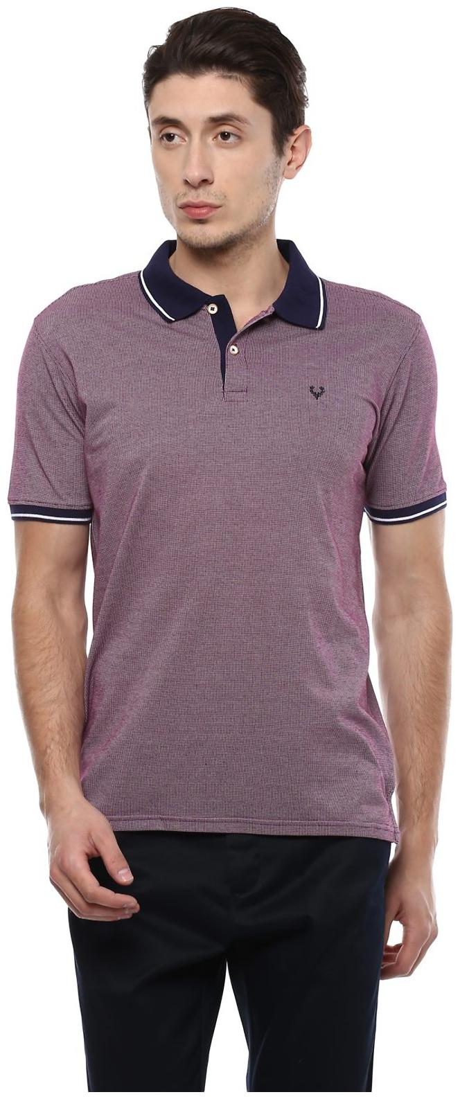 

Allen Solly Men Purple Regular fit Cotton Blend Polo collar T-Shirt - Pack Of 1