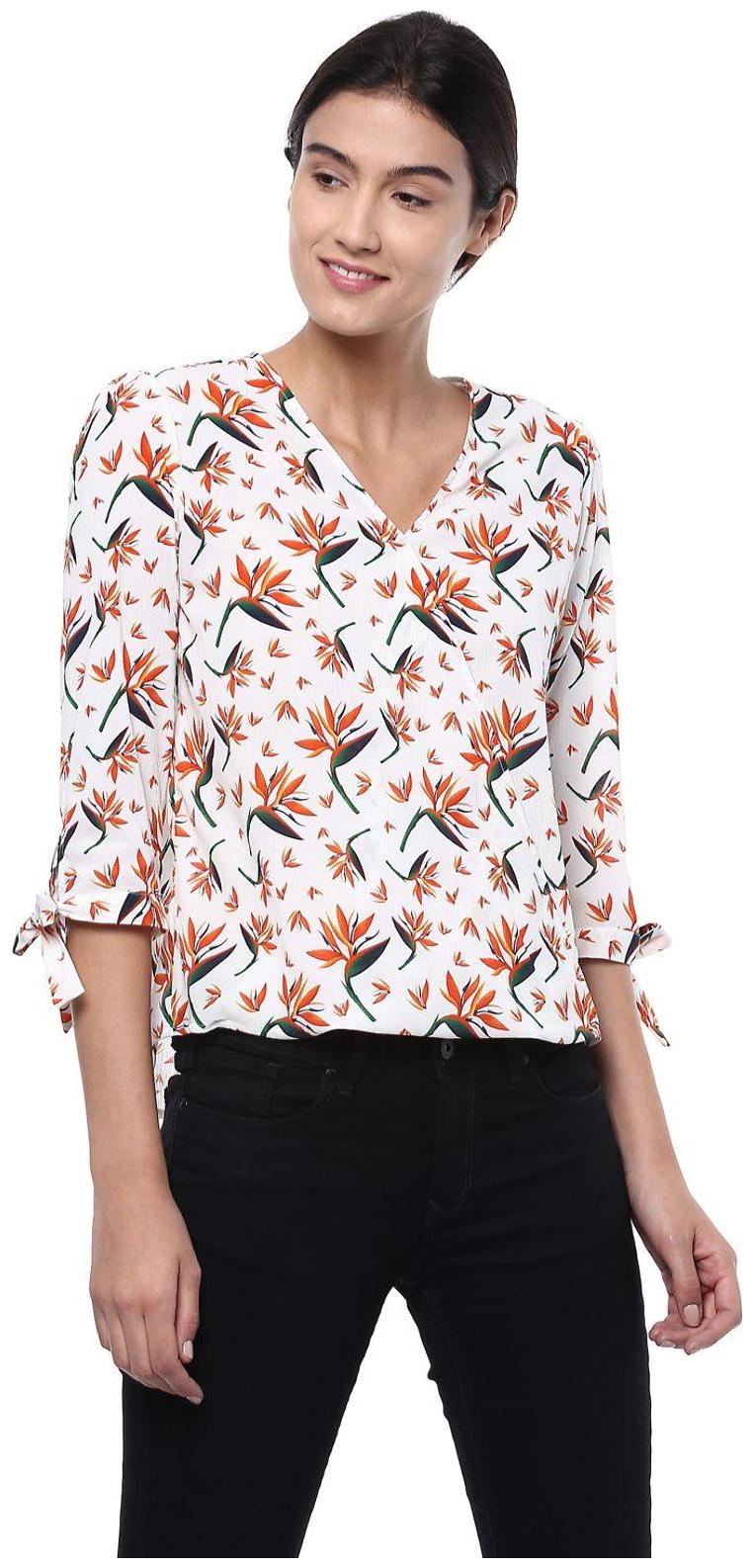

Allen Solly Women Solid Regular top - White