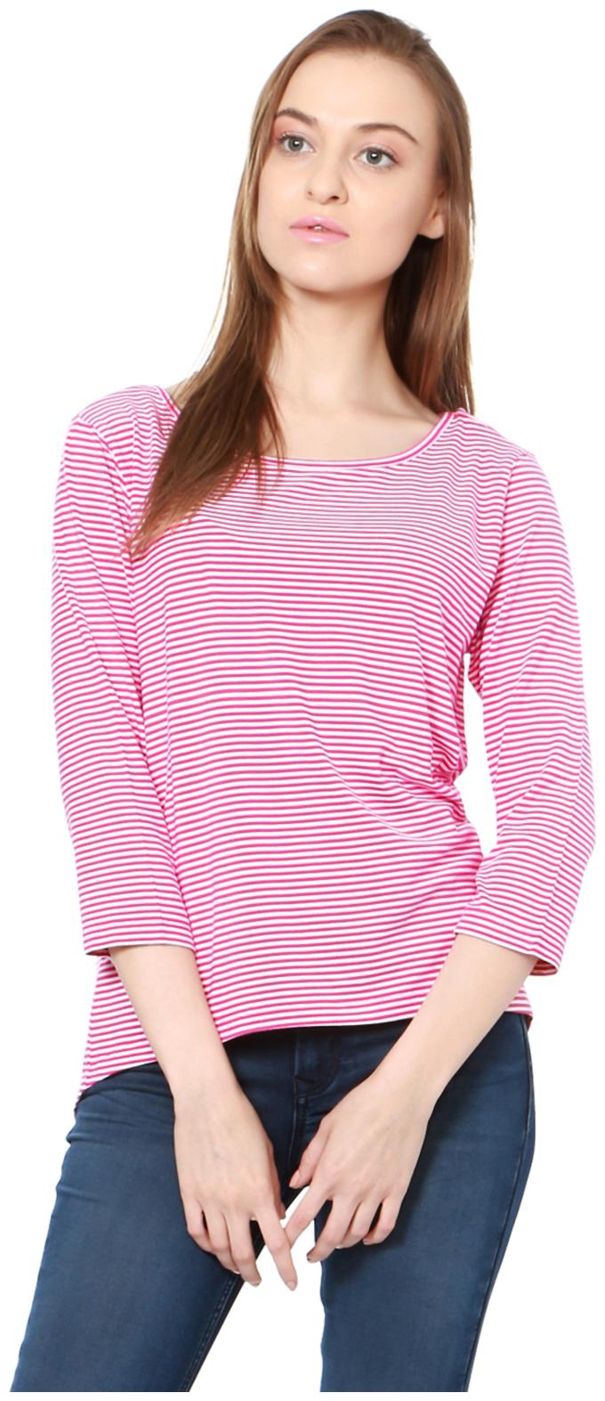 

Allen Solly Women Printed A-line top - Pink