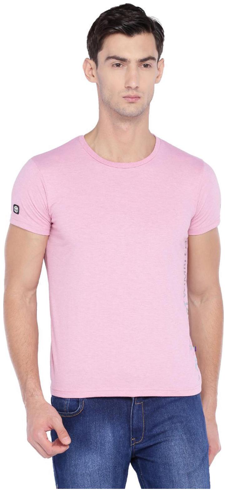 

Allen Solly Men Pink Slim fit Cotton Blend Round neck T-Shirt - Pack Of 1