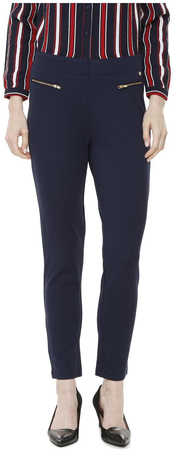 

Allen Solly Women Blue Regular fit Regular trousers