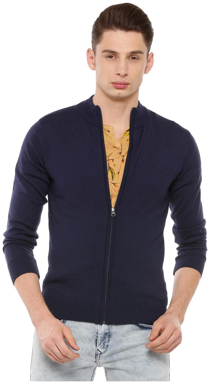 

Allen Solly Men Blue High neck Pullover