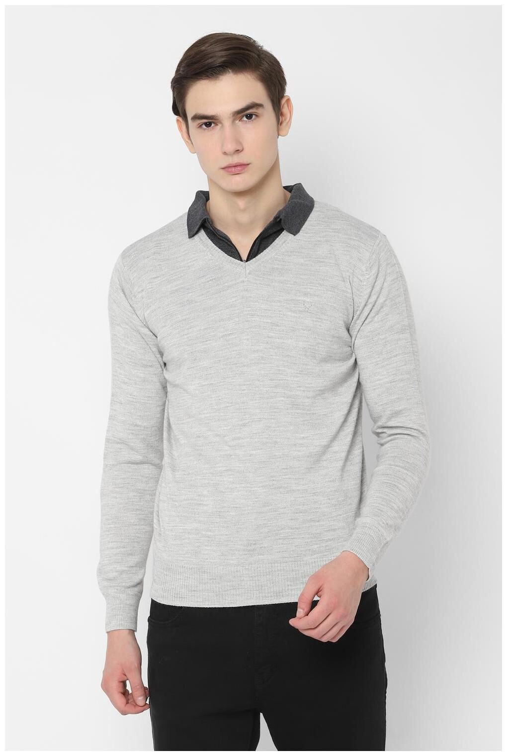 

Allen Solly Men Blended Pullover Grey