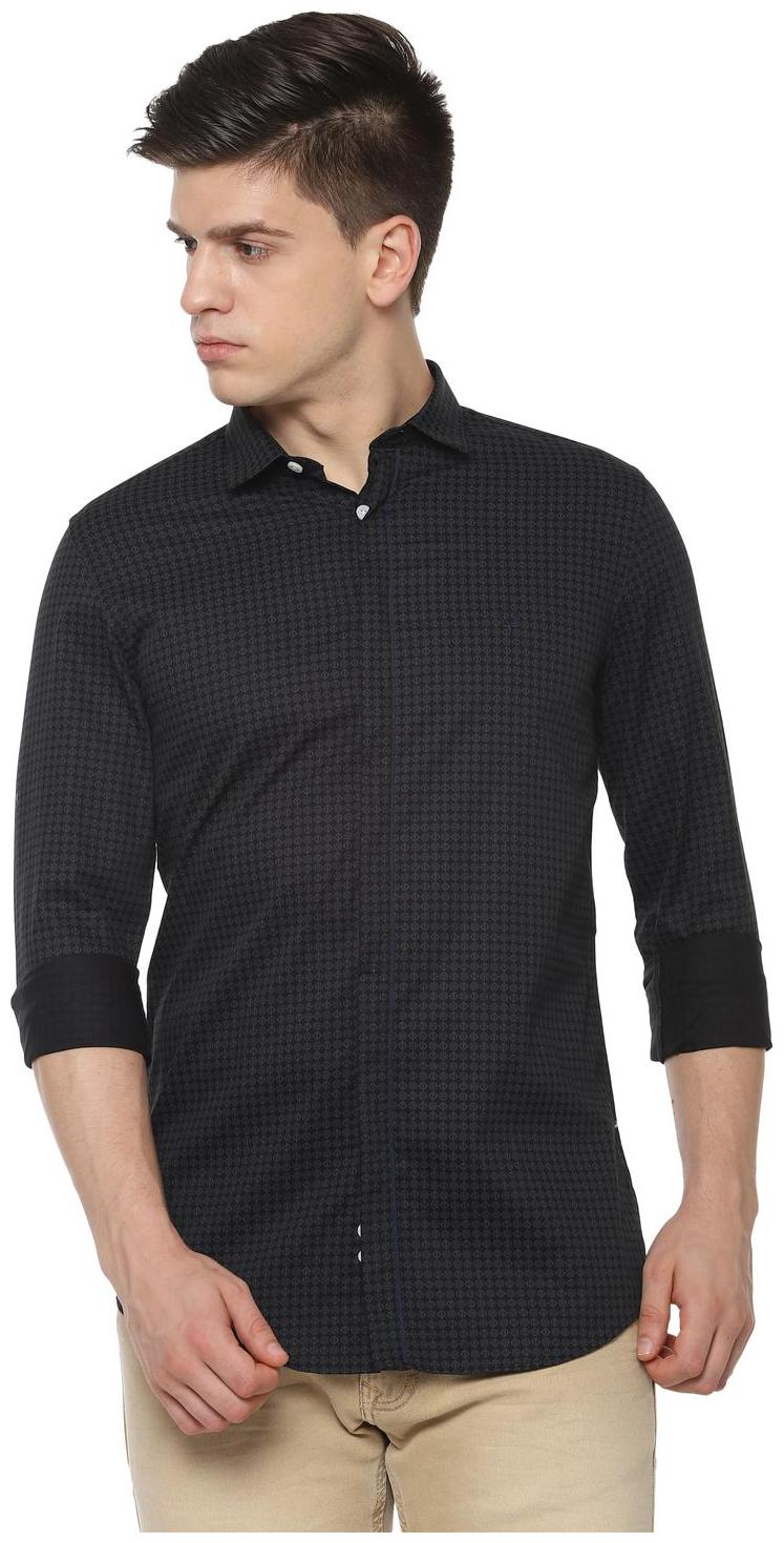 

Allen Solly Men Black Printed Slim Fit Casual Shirt