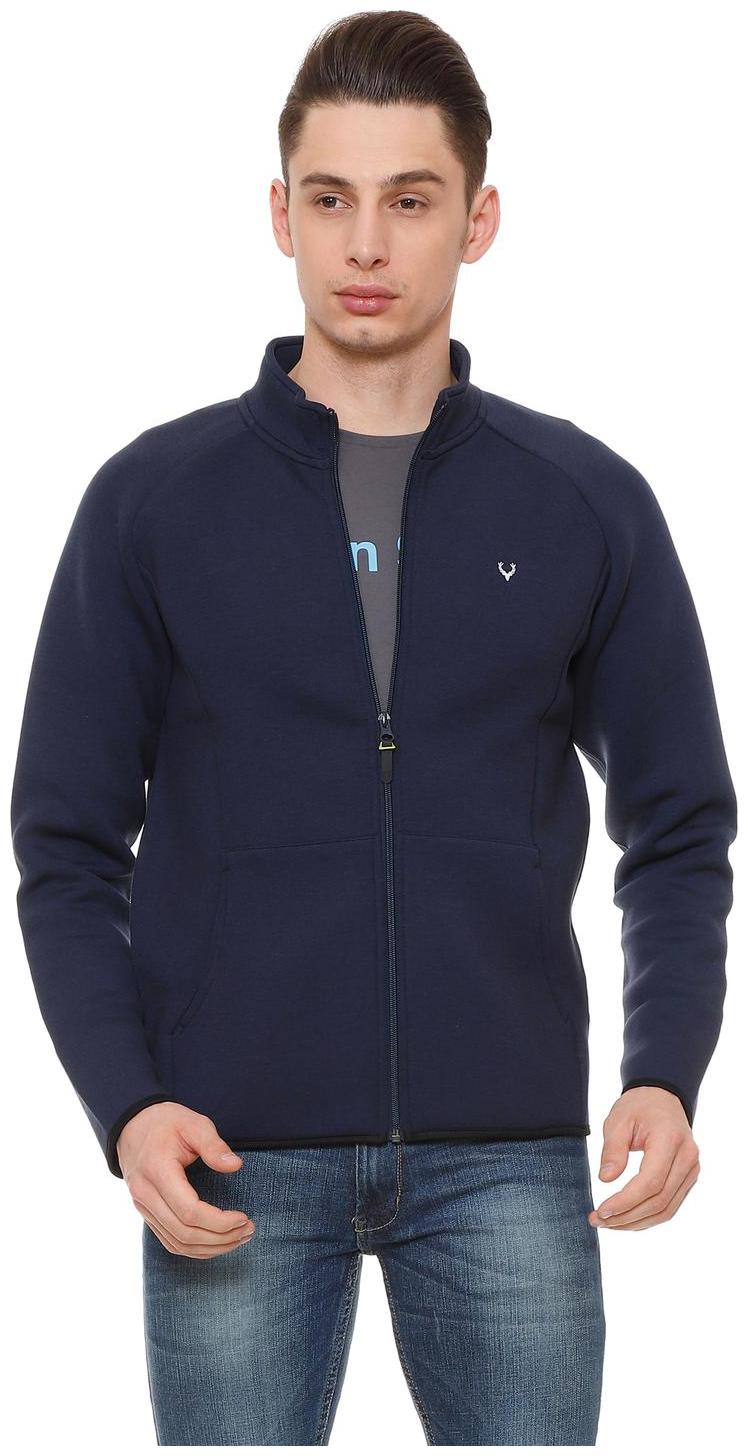 

Allen Solly Men Blue High neck Sweatshirt