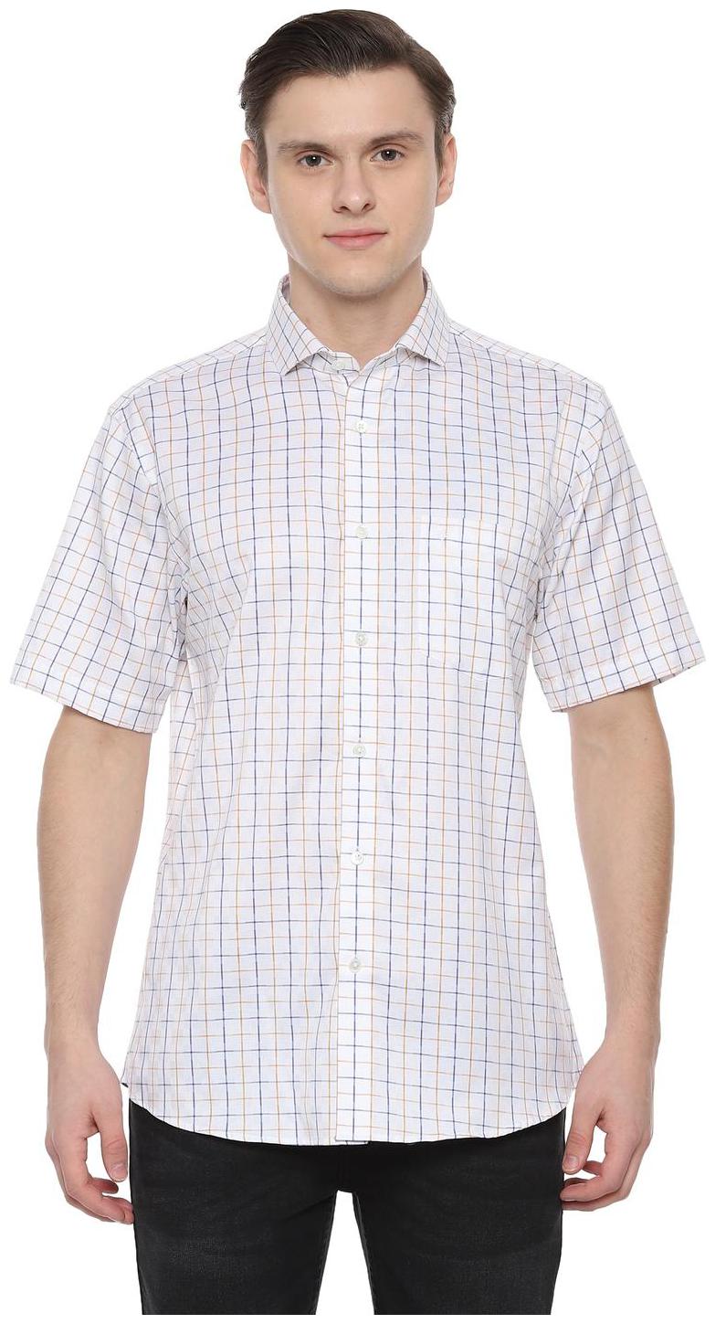 

Allen Solly Men White Checked Slim Fit Casual Shirt