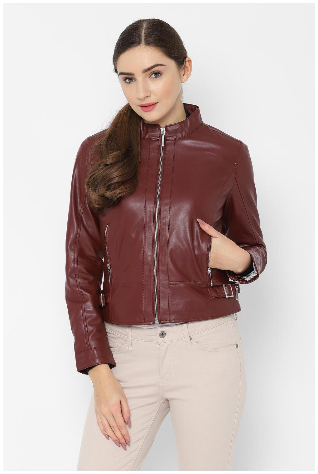 

Allen Solly Women Solid Regular Jacket - Brown