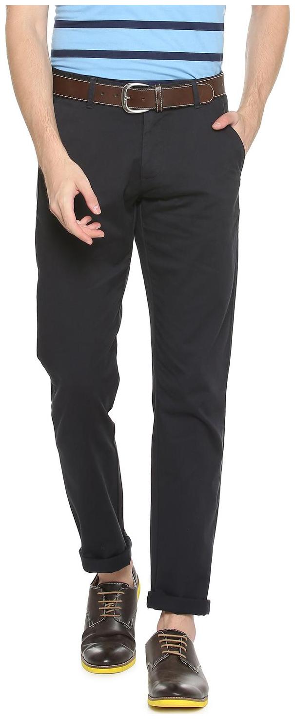 

Allen Solly Men Black Solid Regular fit Regular trousers