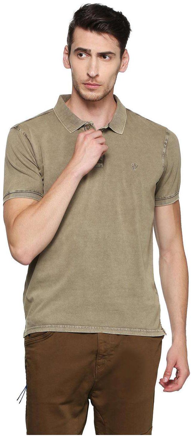 

Allen Solly Men Green Regular fit Cotton Blend Polo collar T-Shirt - Pack Of 1