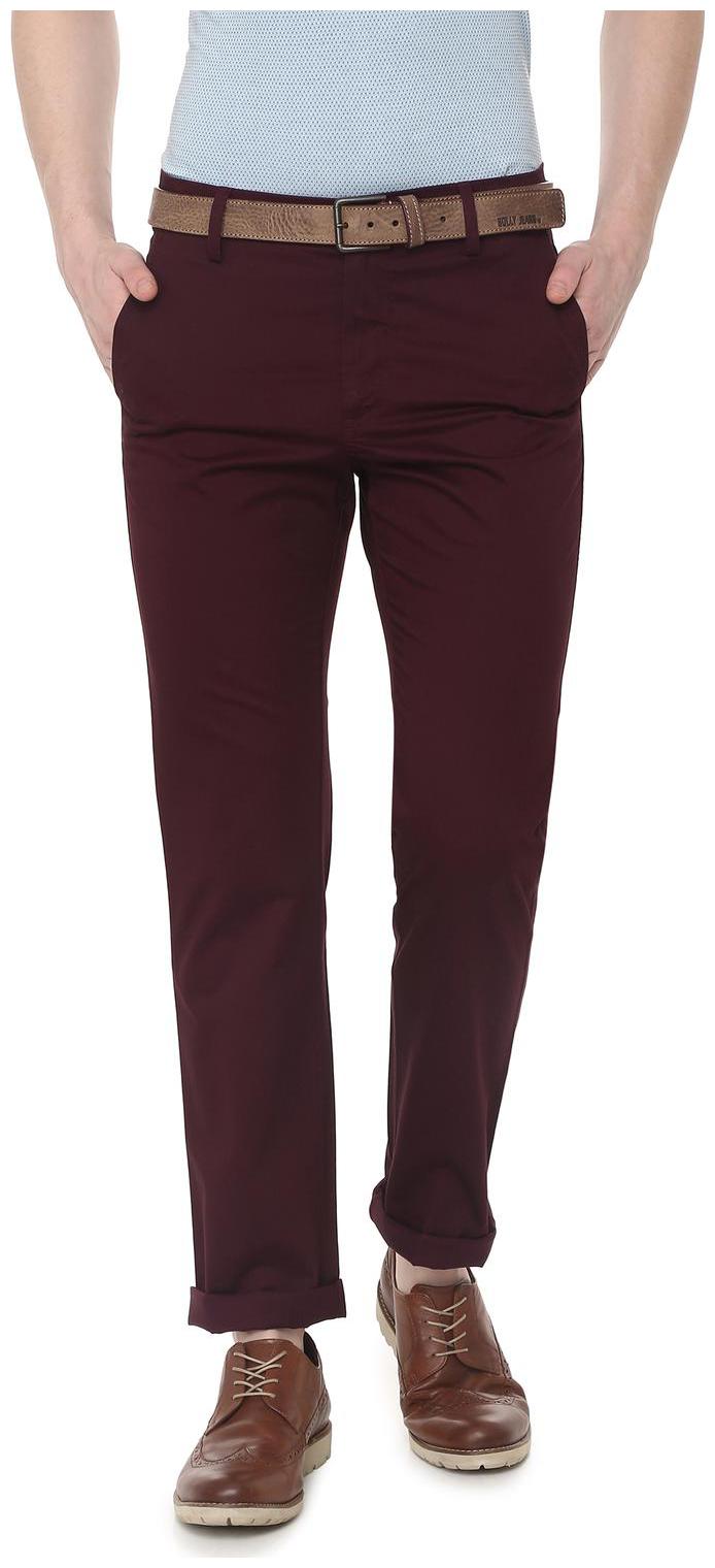 

Allen Solly Maroon Trousers