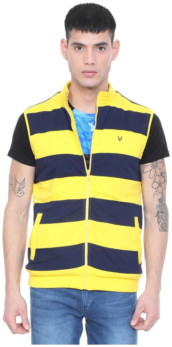 

Allen Solly Men Yellow High neck Sweatshirt