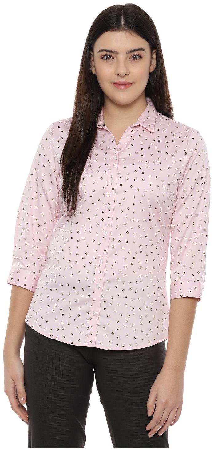 

Allen Solly Women Pink Printed Regular Fit Shirt