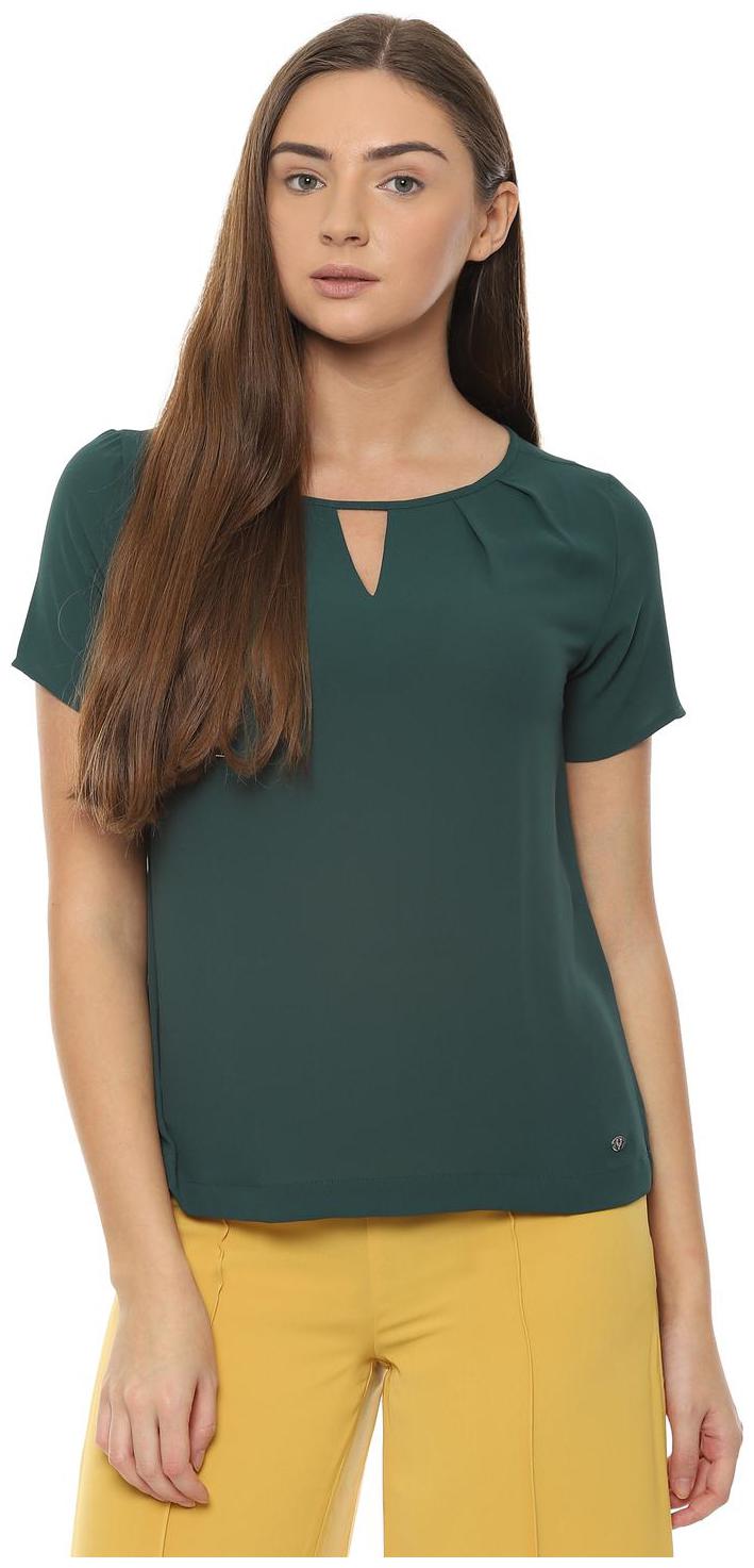 

Allen Solly Women Solid Regular tunic - Green
