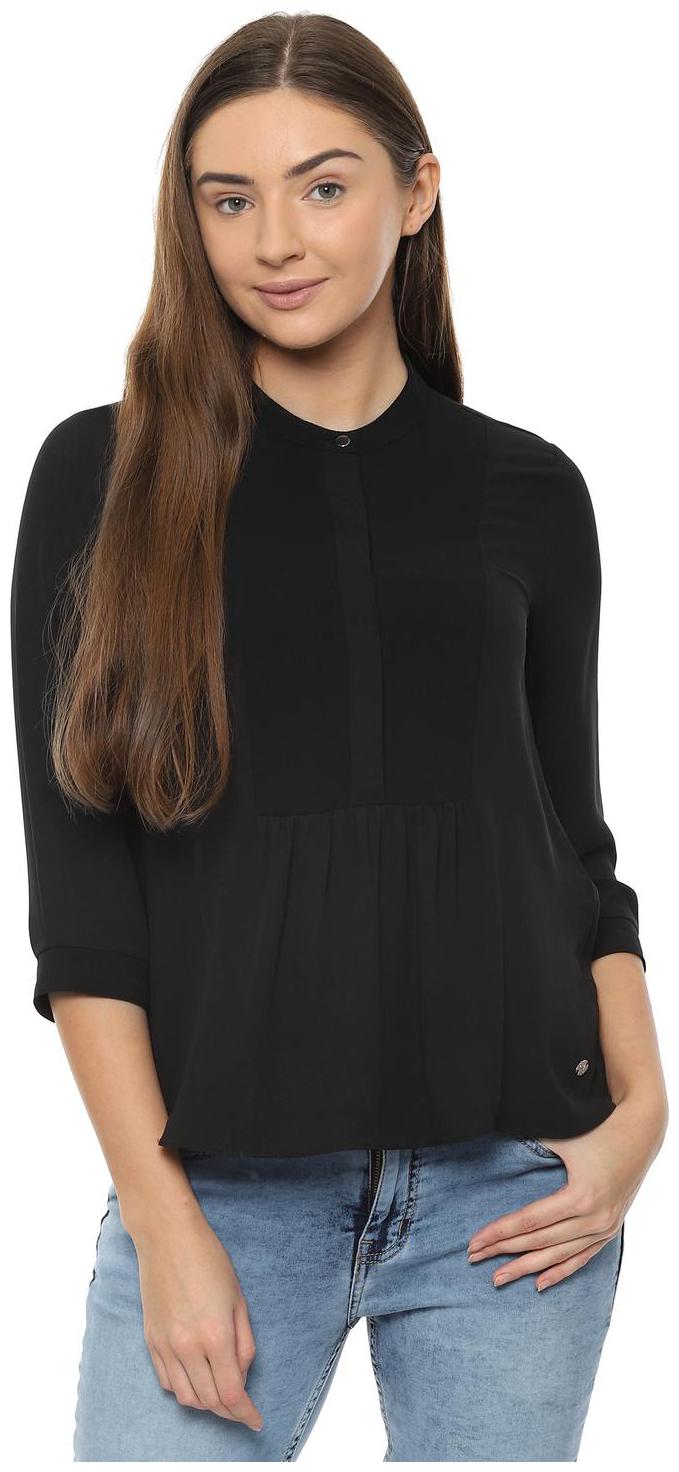 

Allen Solly Women Solid Regular top - Black