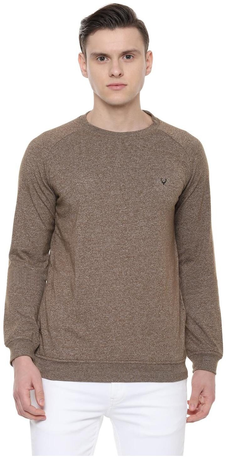 

Allen Solly Men Brown Round neck Sweatshirt
