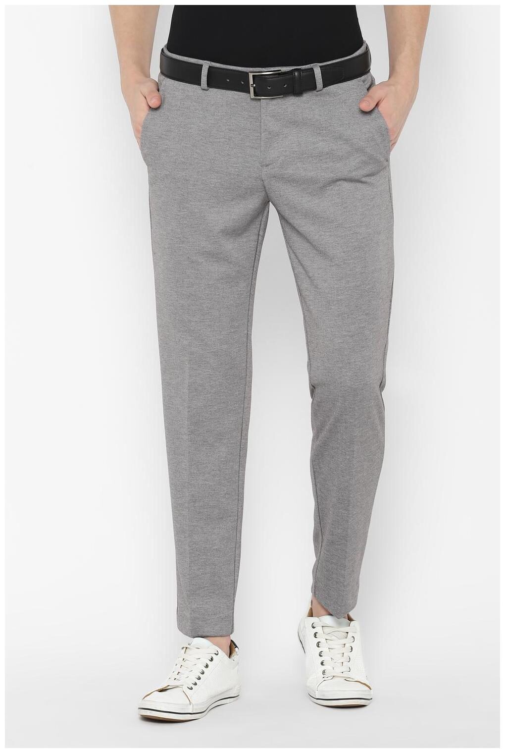 

Allen Solly Grey Casual Trouser