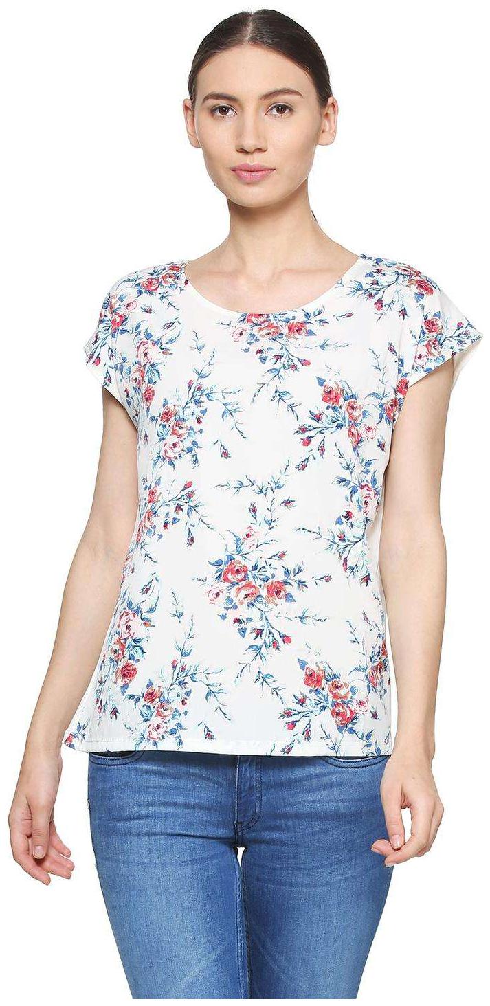 

Allen Solly Women Printed Regular top - White