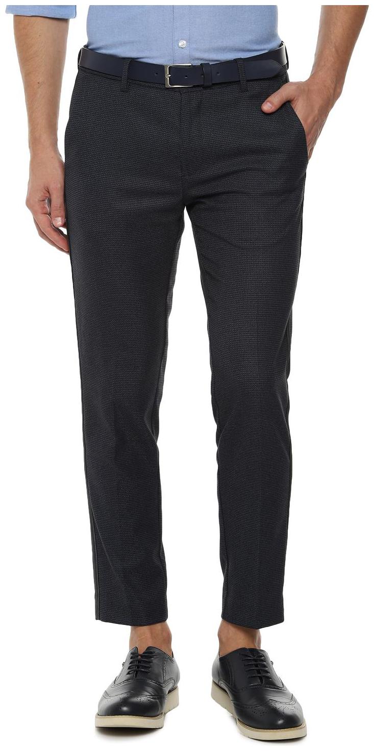 

Allen Solly Men Grey Solid Slim fit Regular trousers