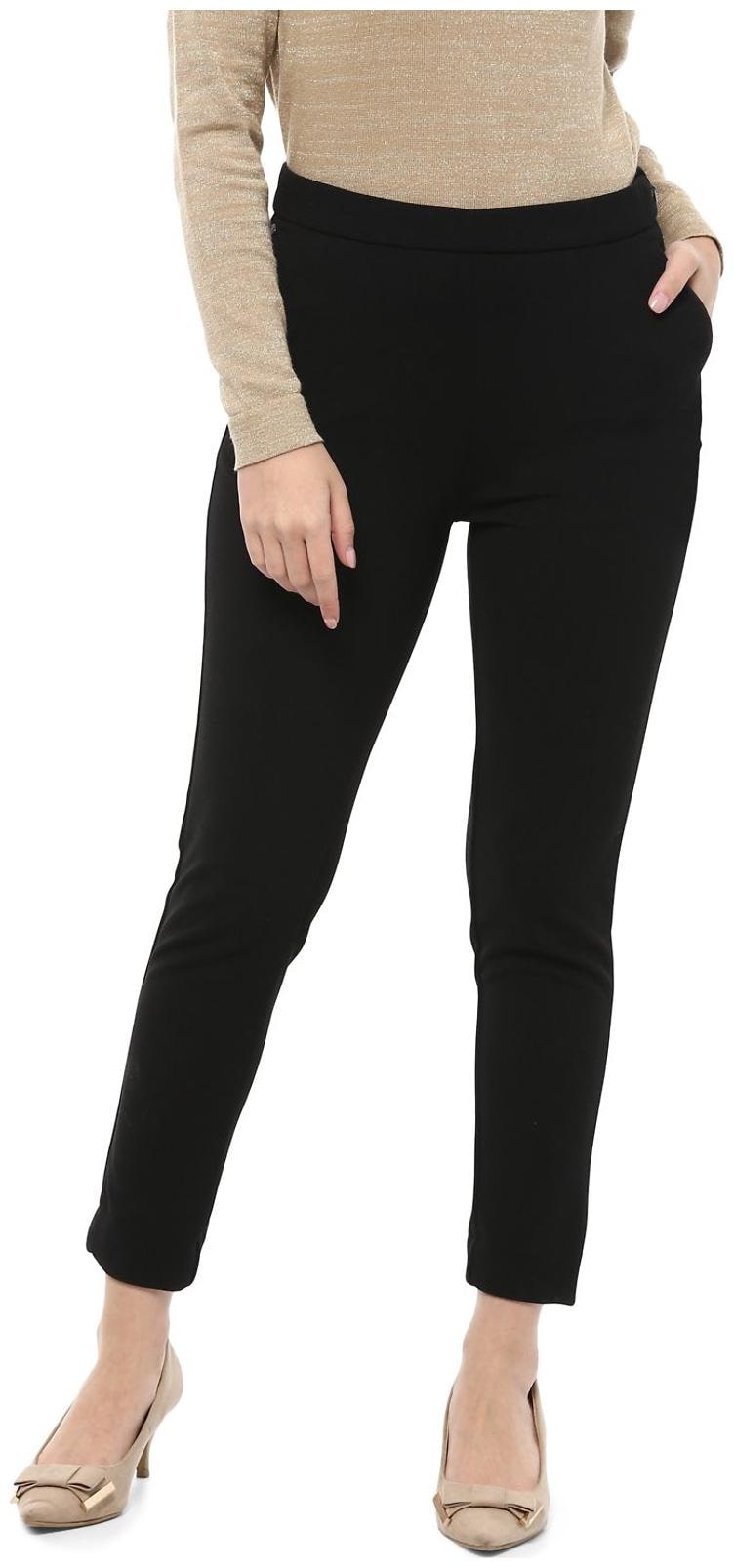 

Allen Solly Women Black Straight fit Regular trousers