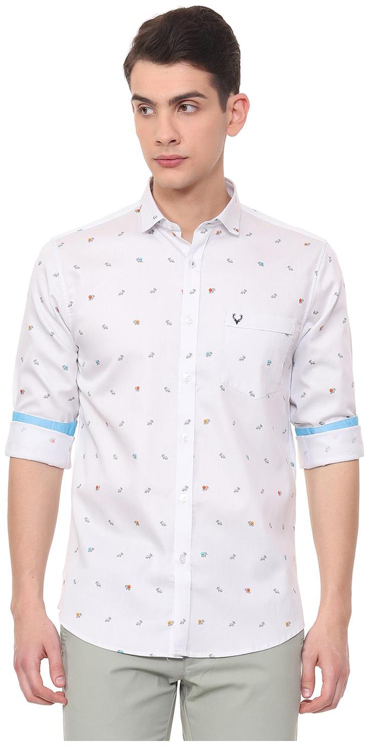 

Allen Solly Men White Printed Slim Fit Casual Shirt