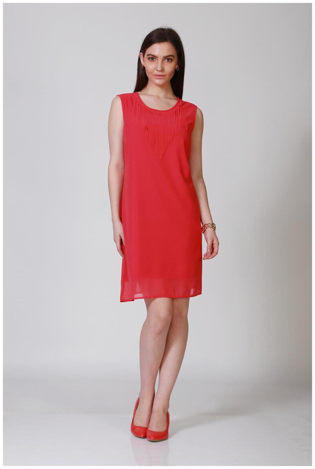 

Allen Solly Polyester Red Solid Casual Wear Dress