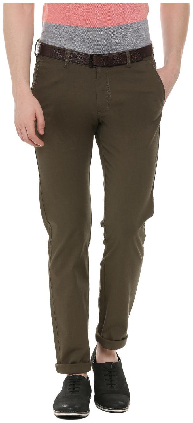 

Allen Solly Men Brown Solid Slim fit Chinos