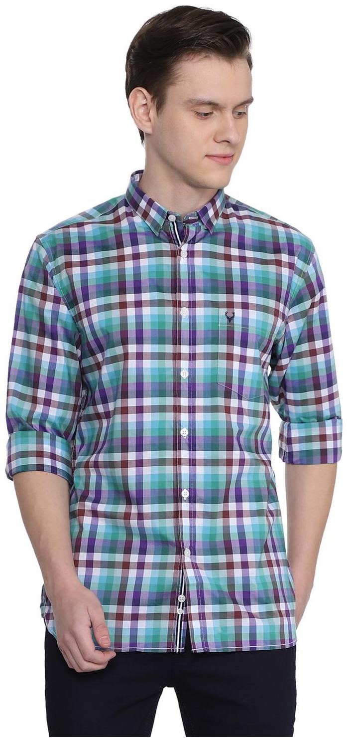 

Allen Solly Men Multi Checked Regular Fit Casual Shirt
