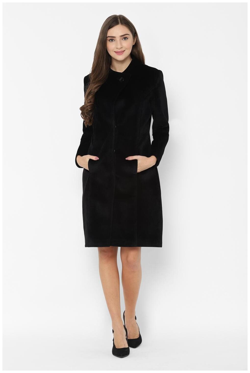 

Allen Solly Women Self Design Regular Jacket - Black