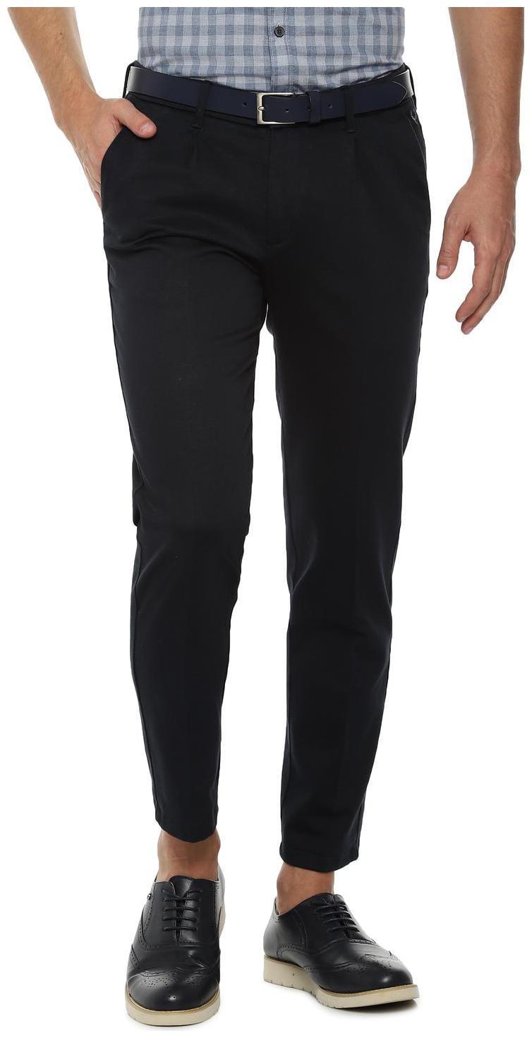 

Allen Solly Men Blue Solid Slim fit Regular trousers